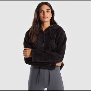 Gymshark cozy zip black hoodie